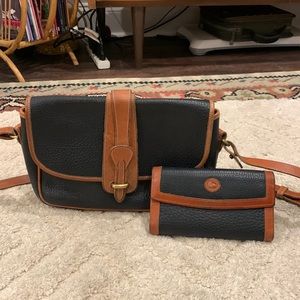 Vintage dooney & bourke crossbody and matching wallet